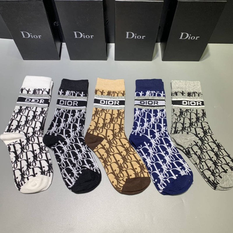 高額売筋】 オブリーク ディオール Dior ストレッチコットン ソックス