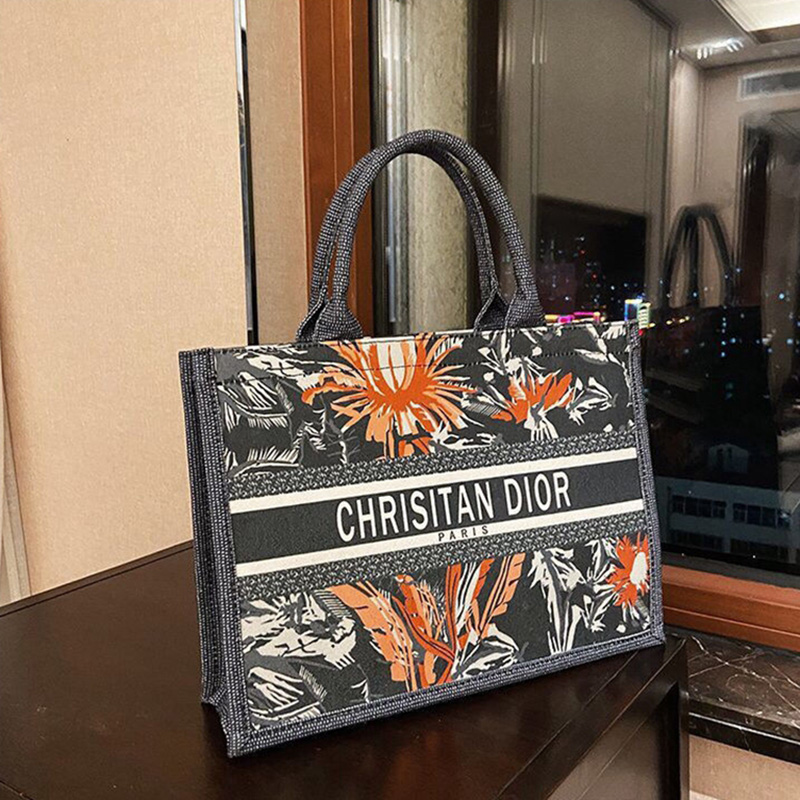 Dior ディオール　トロッター　ハンドバッグ　 オブリーク　ブラック ハンドバッグ エンブレムロゴ デュポン