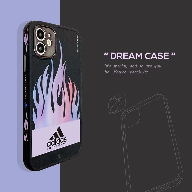 アディダスAdidasブランドiphone12pro/12pro max/12mini/11ケース シンプル ins風 火炎 かわいい モノグラム ジャケット型 男女通用 アイフォン11pro maxケース