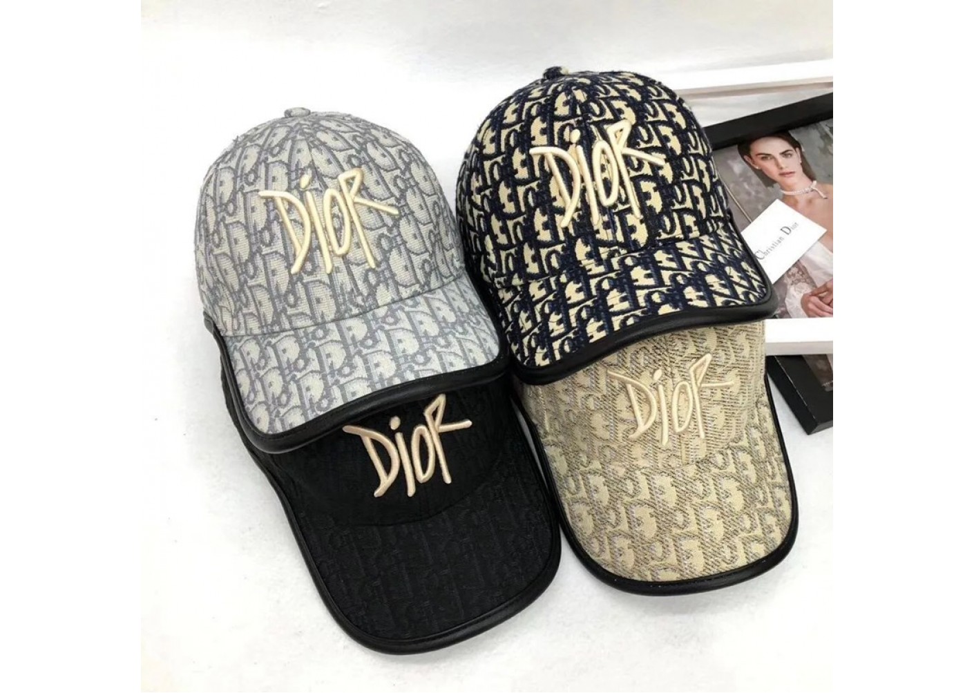 Christian Dior クリスチャンディオール キャップ 帽子 総柄 ロゴ ...