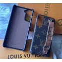 LV/ルイヴィトンブランド経典ジャケット型Galaxy S21/S21+/S21 UltraケースLVハイブランド風Galaxy スマホカバー革＋金属モノグラムチェーン付き激安保護ケースGalaxy S21/S21+ケース落下保護耐衝撃大人気メンズレディース 携帯ケース芸能人愛用