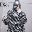 ディオール Dior Oblique パーカー オブリーク ブランド服 秋春プルオーバー フード付き パーカー ブラック レディース ファッションコピー