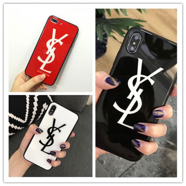 YSL iPhone 12/12 pro max xperia 5/1/10 iii ケース galaxy s10/s20+ huawei p30 iPhone xs/xs plus/xr/11 proケース イヴサンローラン Iphone x/8/7 plusスマホケース galaxys20/s9/s10 plusケースブランド Iphone6/6s Plus Iphone 11 pro max/6/6s/se2カバー ジャケット 簡約 アクリル製