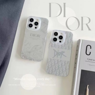 ディオール iphone14proケースハイブランドDIOR シルバー色 耐衝撃 アイフォン14plus/14pro max/14ケース レディースメンズ人気 iphone13/13pro/13pro maxケース 超軽量スマホケース