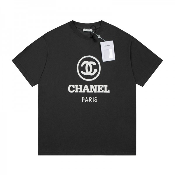 Chanel シャネル速乾tシャツ親子 ブランド激安 メンズ レディース 韓国風ハイブランド夏 半袖 涼しいTシャツブランド激安ルームウェアブランドパロディ服ウェア