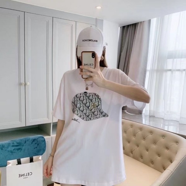 Dior ディオール 韓国風ハイブランド夏 半袖 涼しいTシャツス親子コーデポーツウェア服ブランド tシャツ メンズインナー ティーシャツ 白tシャツブランドパロディ服ウェア