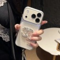 Chanel シャネルiphone18pro max 17plus 17pro maxケース カバーブランドアイフォン18 17pro 16pro max 17e 14pro max/15ケースCHANEL 風 グラデーションラメ 立体ストーン装飾レディーススマホカバーブランドシャネルiphone18pro 17 pro max 16 15/17pro maxケース
