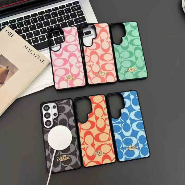 Coach コーチブランドgalaxy s26plus  iphone 18 17 plusケース男女兼用galaxy s26 s25ultraケースブランドジャケット型Galaxy S26/S26Ultraケースコーチコピーブランドブランドgalaxy s26+/s25カバー男女兼用
