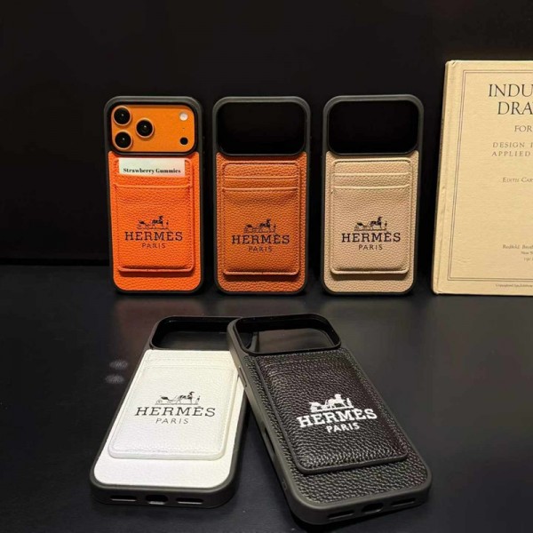 Hermes エルメスiphone18 17pro max 18pro ケースカード入れハイブランドブランドiphone18pro max 17plus 17pro max 16pro 18proカバーブランドエルメスアイフォン18 17pro 16pro max 17e 14pro max/15ケースiphone 18/17/16 pro maxケースブランドパロディー