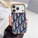 Dior ディオールiphone18 17pro max 18pro ケースハイブランドブランドメッキ金縁 iphone18pro max 17plus 17pro max 16pro 18proカバーブランド激安ディオールアイフォン18 17pro 16pro max 17e 14pro max/15ケースiphone18 17 air 17 pro maxケースブランドレディースメンズ