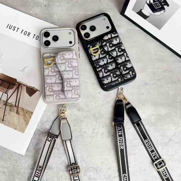 Dior ディオールiphone18 17pro max 18pro ケース背面カード収納斜め掛けハイブランドブランドディオールiphone18pro max 17plus 17pro max 16pro 18proカバーiphone18 17 air 17 pro maxケースブランドレディースメンズブランドiphone 18 18promax 17pro/16 pro maxケース手帳型