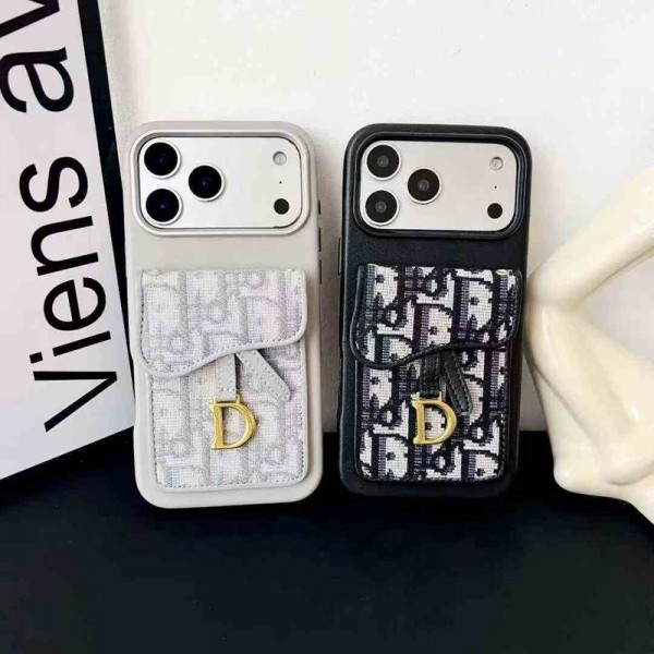 Dior ディオールiphone18 17pro max 18pro ケース背面カード収納ハイブランドブランドDior ディオールiphone18pro max 17plus 17pro max 16pro 18proカバーブランド ディオールアイフォン18 17pro 16pro max 17e 14pro max/15ケースハイブランドアイフォン18pro 18plus 17promax ケース高品質