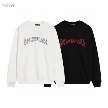 バレンシアガ スウェットハイブランド BALENCIAGA プルオーバー 黒 白2色ドロップショルダー パーカー 春秋冬 厚手 薄手 オーバーサイズ トレーナー