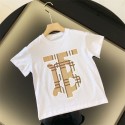 バーバリー キッズ tシャツハイブランドBurberry 夏 子供 ガールズ ボーイ 半袖 tシャツ 上着 ファッション高品質 tシャツ