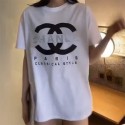 【送料無料】 ブランド シャネル Tシャツ 半袖 綿制 ファッション カップル向け 男女通用 おしゃれ かっこいい 人気 激安 キラキラ Chanel 上着 トップス ダイヤモンド ペア適用 ペア服