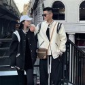 ブランド シャネル コート CHANEL アウタージャケット ホワイト ブラックカジュアル 春秋服 コート レディース メンズ 流行り長袖 ファスナー ジャケット