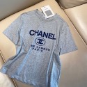 ハイブランド シャネル 半袖 オーバーサイズtシャツプルオーバーChanelブランドスウェット上着カジュアル レディース 黒 白 綿製スウェット柔らか Ｔシャツ 短袖