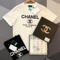 ハイブランド シャネル 半袖 オーバーサイズtシャツプルオーバーChanelブランドスウェット上着カジュアル レディース 黒 白 綿製スウェット柔らか Ｔシャツ 短袖