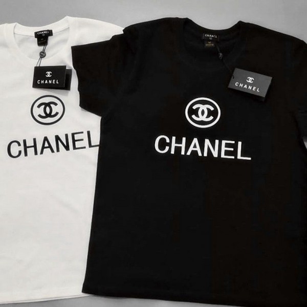 Chanel シャネル ハイブランドTシャツ 夏 半袖 吸汗速乾 透けない シンプルインナー ティーシャツ  tシャツブランドパロディ服ウェア 激安 男女兼用