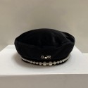 ブランドDior ディオールベレー帽 激安コピーレディースハット帽子 春秋冬 優雅 小顔キャップ ベルベット シャネル ベレー帽  おしゃれ