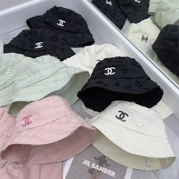 Chanel シャネル激安コピーブランドバケットハット日よけ 外遊び 散歩ハット 男 女 問わず中折れ帽バケハ UV 折りたたみ 小顔効果 キャップ帽子