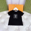 Chanel シャネルブランド子供服セットアップハイブランドキッズ tシャツ女の子 姉妹服シャネル可愛い上下セット tシャツ ショーツ 2点キッズ服ハイブランド子供服 コピー