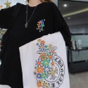 クロムハーツブランドtシャツ レディースメンズ 夏 tシャツchrome hearts  オーバーサイズ ゆったり 半袖 tシャツ 人気 カップルオススメ