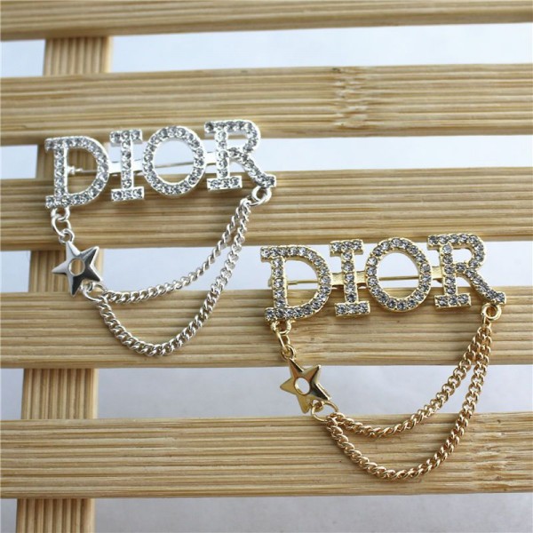 ハイブランドディオール ブローチ DIOR モノグラム 新品 輝き コサージュ アクセサリー 女性 人工ラインストーン セータースカーフブローチピン ジュエリー パーティー バレンタインギフト