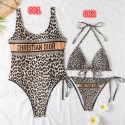 ディオール ビキニハイブランドDior クラシック ヒョウ柄 セクシー 水着 レディース 夏 おしゃれ 高品質 ビキニ 水泳 スイミング ビーチ用
