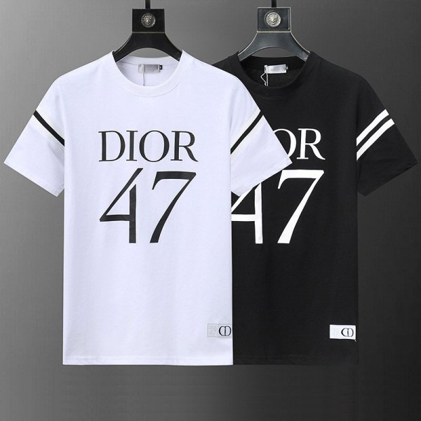 Dior ディオール 速乾 tシャツ ブランド激安 メンズ レディース 韓国風Dior ハイブランド 夏 半袖 涼しい Tシャツスポーツウェア服 tシャツインナー ティーシャツ 白tシャツ