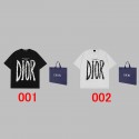  ブランド激安 Dior ディオール tシャツ夏 半袖メンズ レディーススポーツウェア服 インナー ティーシャツ 白 tシャツ 韓国風 男女兼用 ゆったりTシャツ