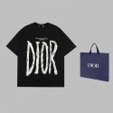  ブランド激安 Dior ディオール tシャツ夏 半袖メンズ レディーススポーツウェア服 インナー ティーシャツ 白 tシャツ 韓国風 男女兼用 ゆったりTシャツ