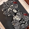 ディオール風 オブリーク総柄 サテンシュシュ レディース 大人上品 ヘアゴム プレゼントブランド ヘアアクセサリーDior 風 クラシックオブリーク総柄光沢サテンシュシュ CD ロゴラベル付き 大人上品レディースヘアゴム 通勤パーティー用ヘアアクセサリー