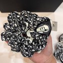 ディオール風 オブリーク総柄 サテンシュシュ レディース 大人上品 ヘアゴム プレゼントブランド ヘアアクセサリーDior 風 クラシックオブリーク総柄光沢サテンシュシュ CD ロゴラベル付き 大人上品レディースヘアゴム 通勤パーティー用ヘアアクセサリー