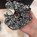 ディオール風 オブリーク総柄 サテンシュシュ レディース 大人上品 ヘアゴム プレゼントブランド ヘアアクセサリーDior 風 クラシックオブリーク総柄光沢サテンシュシュ CD ロゴラベル付き 大人上品レディースヘアゴム 通勤パーティー用ヘアアクセサリー