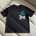 Dior ディオール速乾tシャツ ブランド激安 メンズ レディースブランド激安ディオール親子 ペアルックルームウェアインナー ティーシャツ 白tシャツブランドパロディ服ウェア