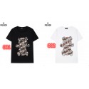 フェンディブランド半袖tシャツ 夏 FENDI 黒 白2色 カジュアル tシャツ 上着 男女兼用 オーバーサイズ tシャツ トップス カップルオススメ