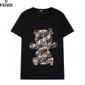 フェンディブランド半袖tシャツ 夏 FENDI 黒 白2色 カジュアル tシャツ 上着 男女兼用 オーバーサイズ tシャツ トップス カップルオススメ