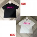 Gucci グッチ Tシャツ 韓国風ハイブランド夏 半袖 Tシャツスポーツウェア服インナー ティーシャツ 白tシャツ メンズレディーストップス 激安