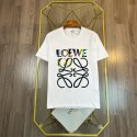 ロエベブランドtシャツ Loewe ホワイト ブラック2色 半袖 tシャツ レディースメンズ人気 tシャツ トップス オーバーサイズ ゆったり tシャツ インナー