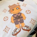 【送料無料】ルイヴィトン Tシャツ 半袖 服メンズレディース 男女兼用 ティーシャツ T-SHIRTS 上着 トップス ペアカップル向け ハイブランド 高級感 綿制 ファッション 流行り