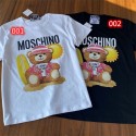 モスキーノtシャツハイブランドMoschino 夏 純綿 肌に優しい tシャツ レディースメンズ 半袖 tシャツ トップス カップルオススメ