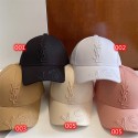 イブサンローラン帽子ハイブランドYSL 春夏 通気性がよい 野球帽 5色選択 シンプル 高品質 ハンチング 男女兼用 ハット キャップ アウトドア用