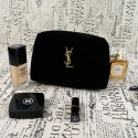 Ysl イブサンローラン化粧ポーチブランドバッグレディースハイブランド化粧バッグ大容量 バッグファッション旅行用 化粧バッグ