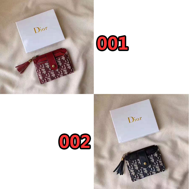 財布 Dior ウォレット 折り畳み財布 カードケース 女性 革製