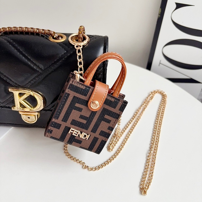Fendi フェンディブランドAirpods5 max Pro2 3 4 ultraケースストラップ付き便利