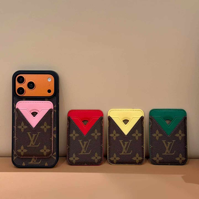 Lv ルイヴィトンブランドアイフォン18 17pro 16pro max 17e 14pro max/15ケースカード入れ