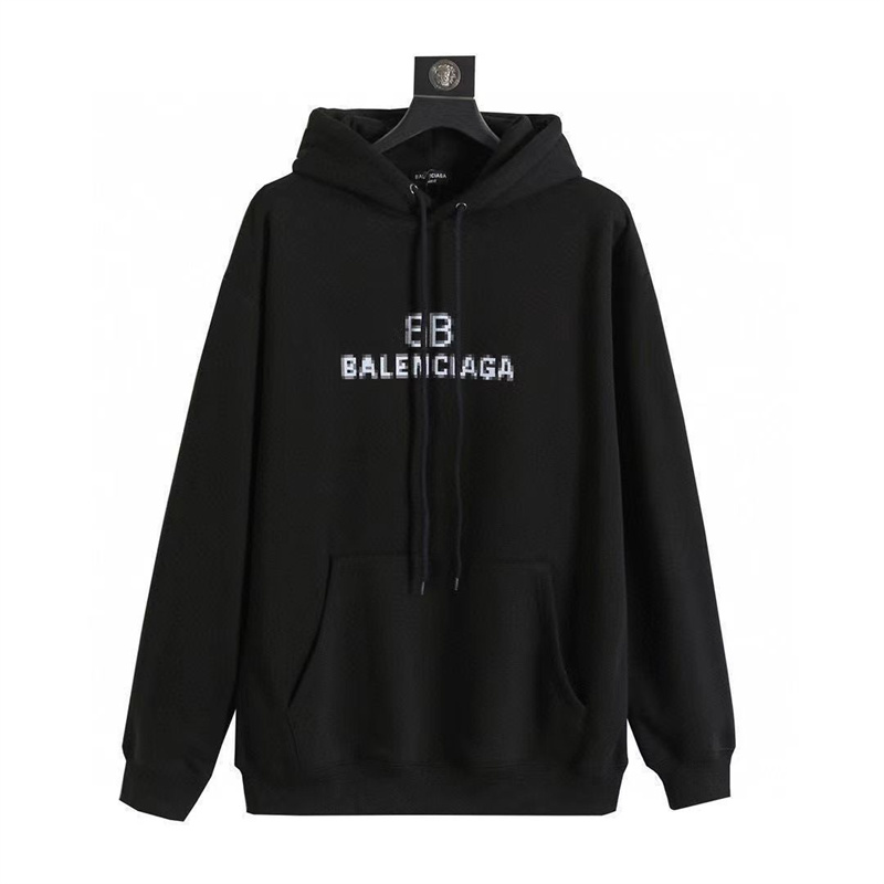 Balenciaga バレンシアガ パーカー 黒 白 カジュアル