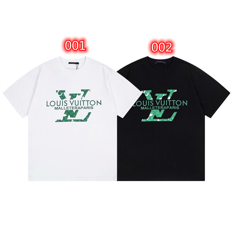 ルイビトンブランドtシャツ 春夏 LV コットン