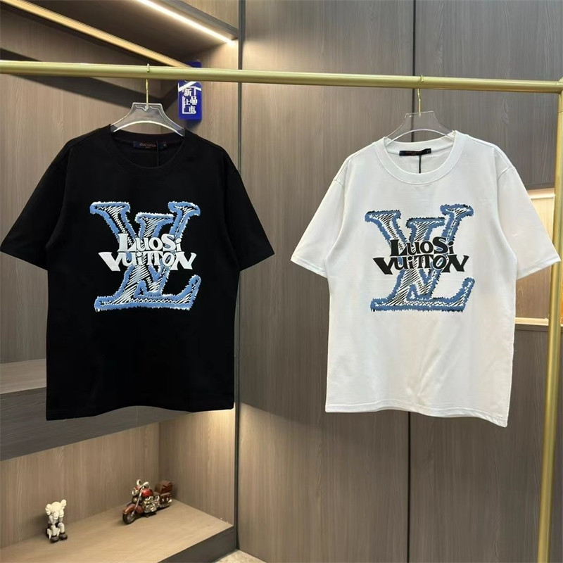 Lv ルイヴィトン 韓国風ハイブランド夏 半袖 涼しいTシャツ